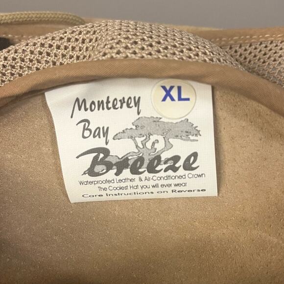 NWOT Head 'N Home American Outback-style Breeze Sun Hat Waterproofed Leather XL - Picture 9 of 12